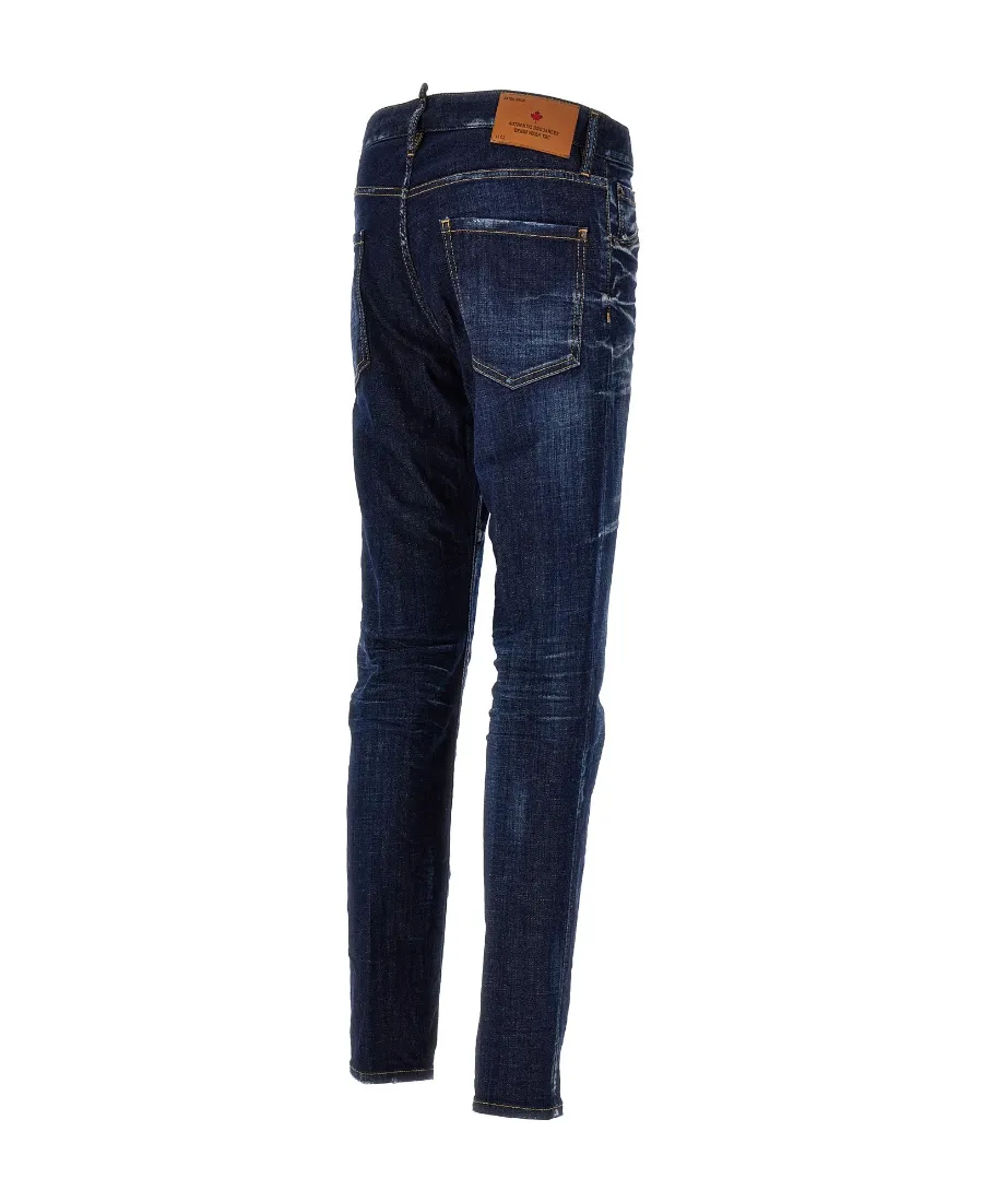 Dsquared2 Logo-Patch Slim-Cut Jeans