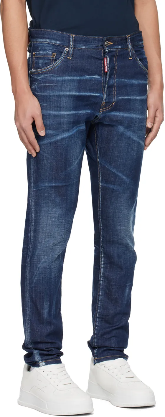 Dsquared2 Logo-Patch Slim-Cut Jeans