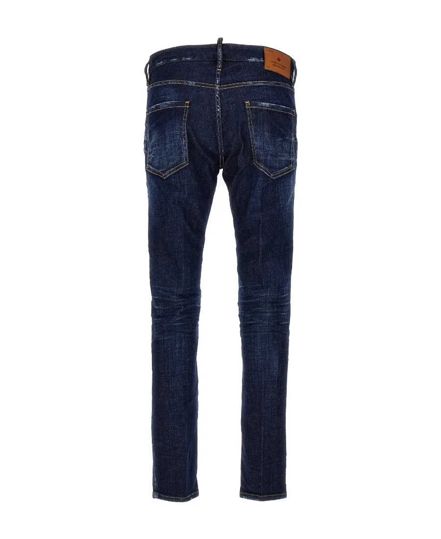 Dsquared2 Logo-Patch Slim-Cut Jeans