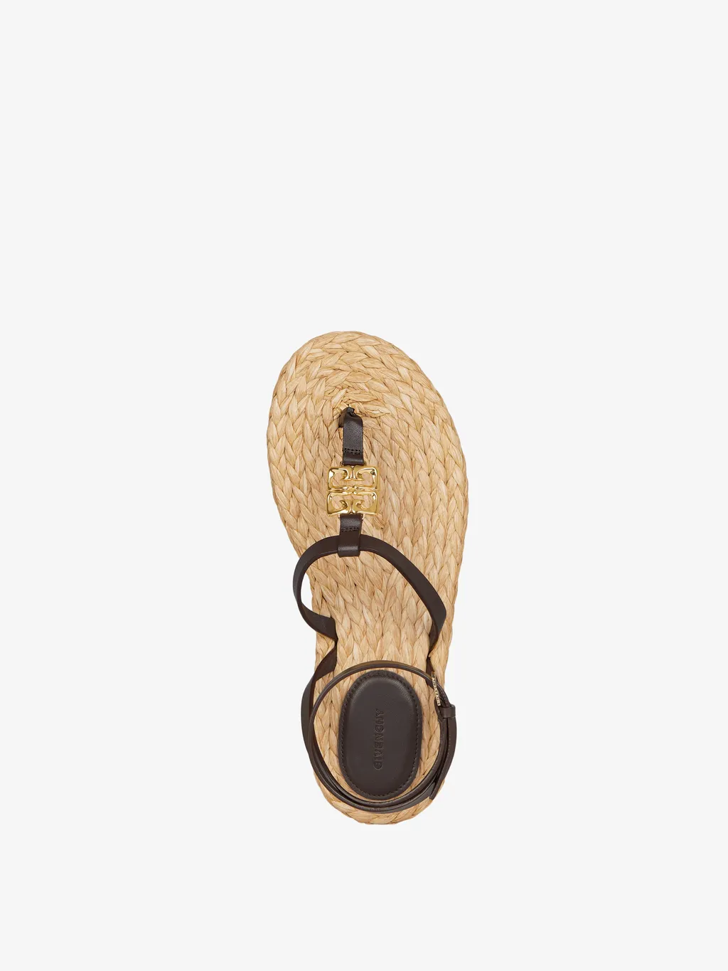 Givenchy 4G Plaque Raffia Sandals