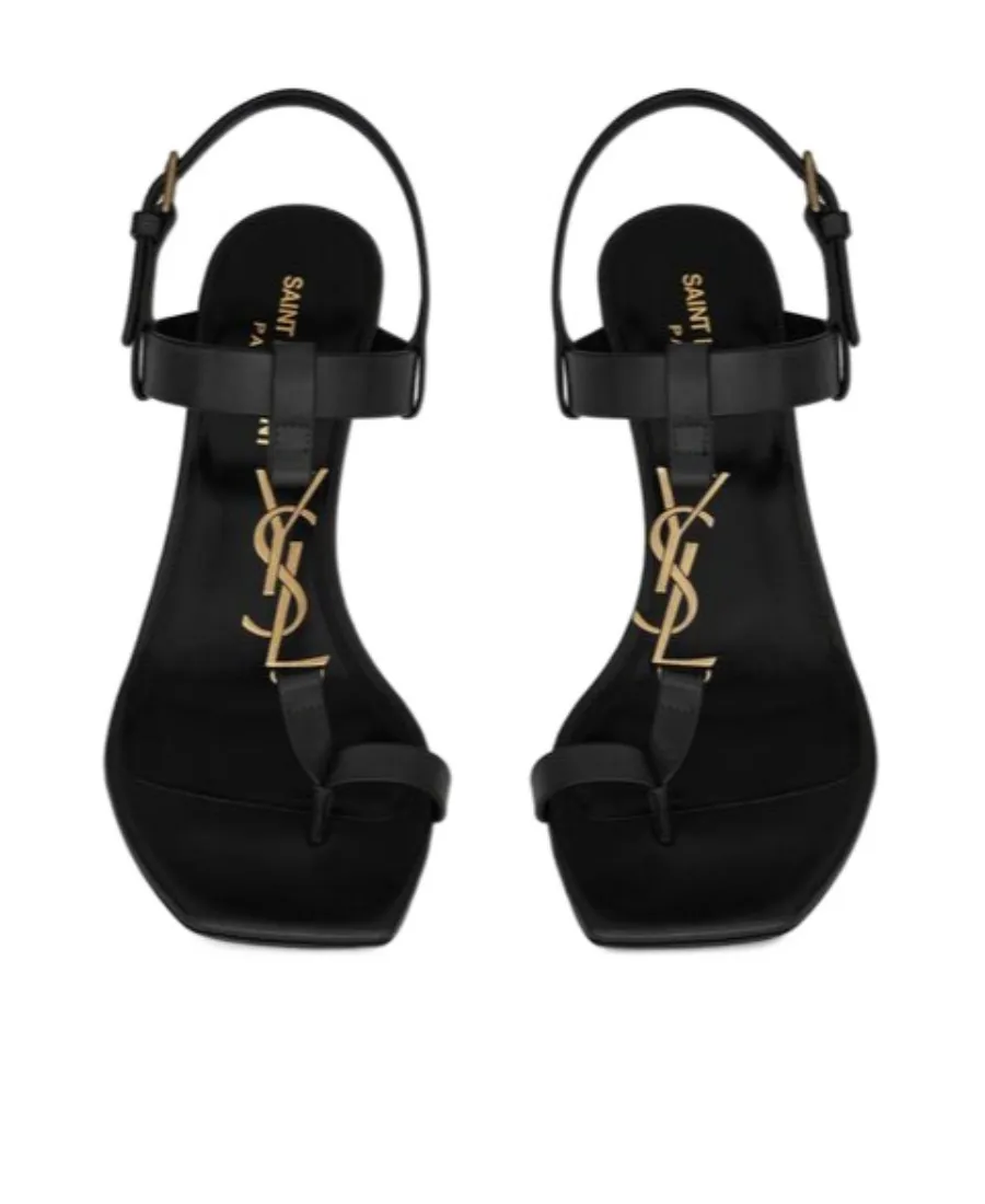 Saint Laurent Cassandra Monogram Sandals