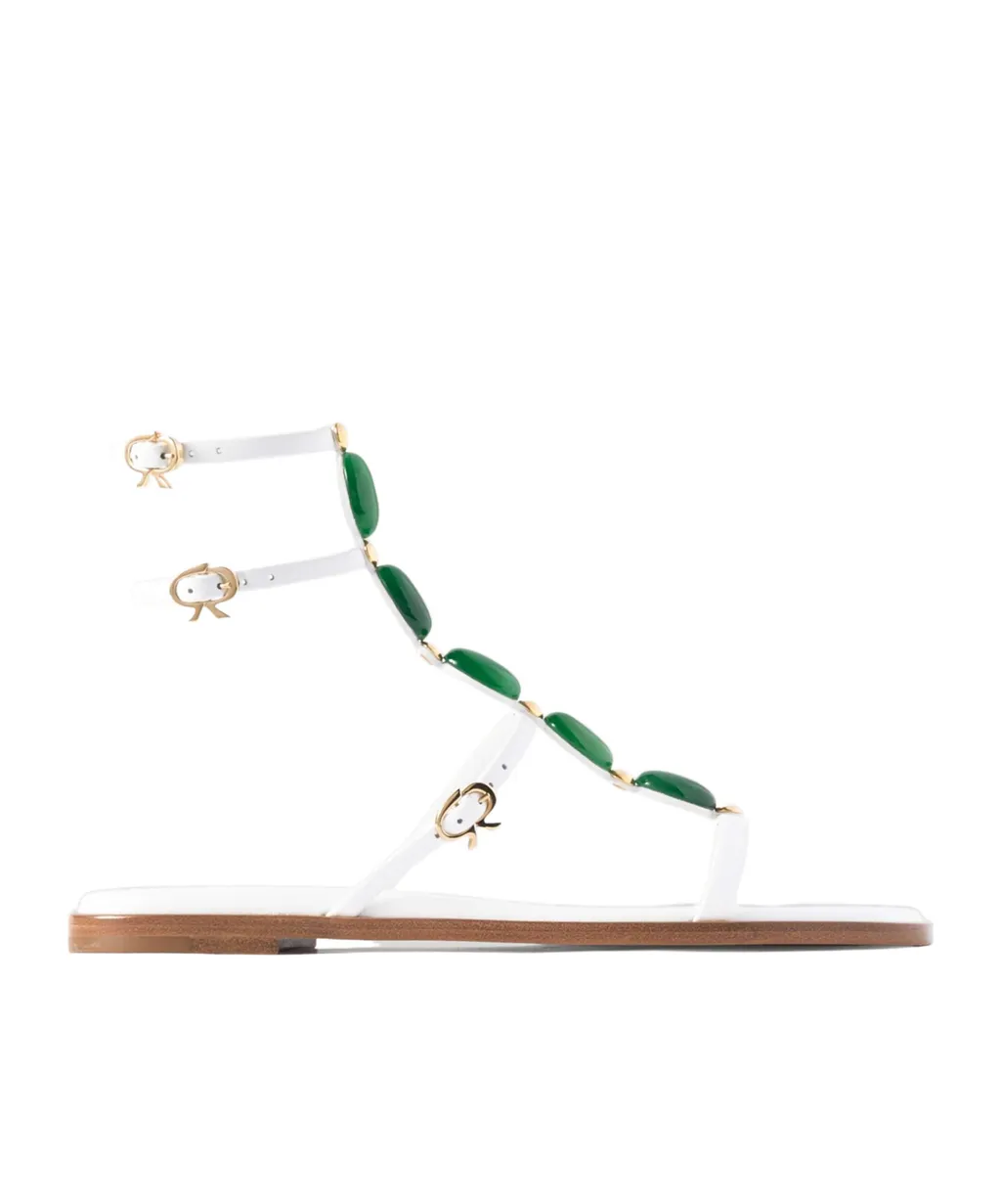 Open-Toed Flat Sandals