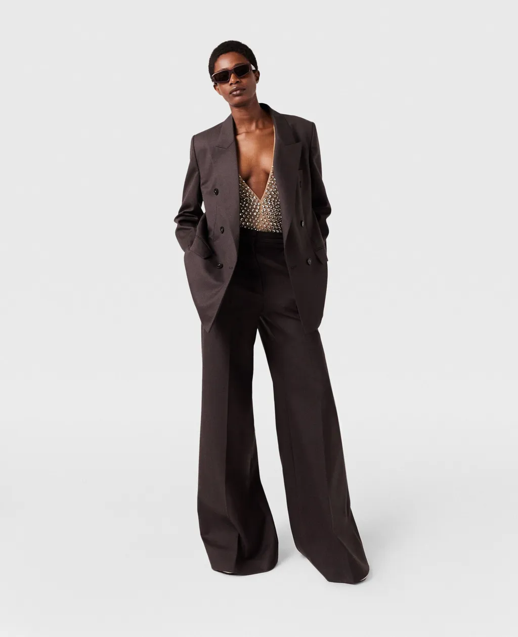 Stella Mccartney Mid-Rise Wide-Leg Trousers