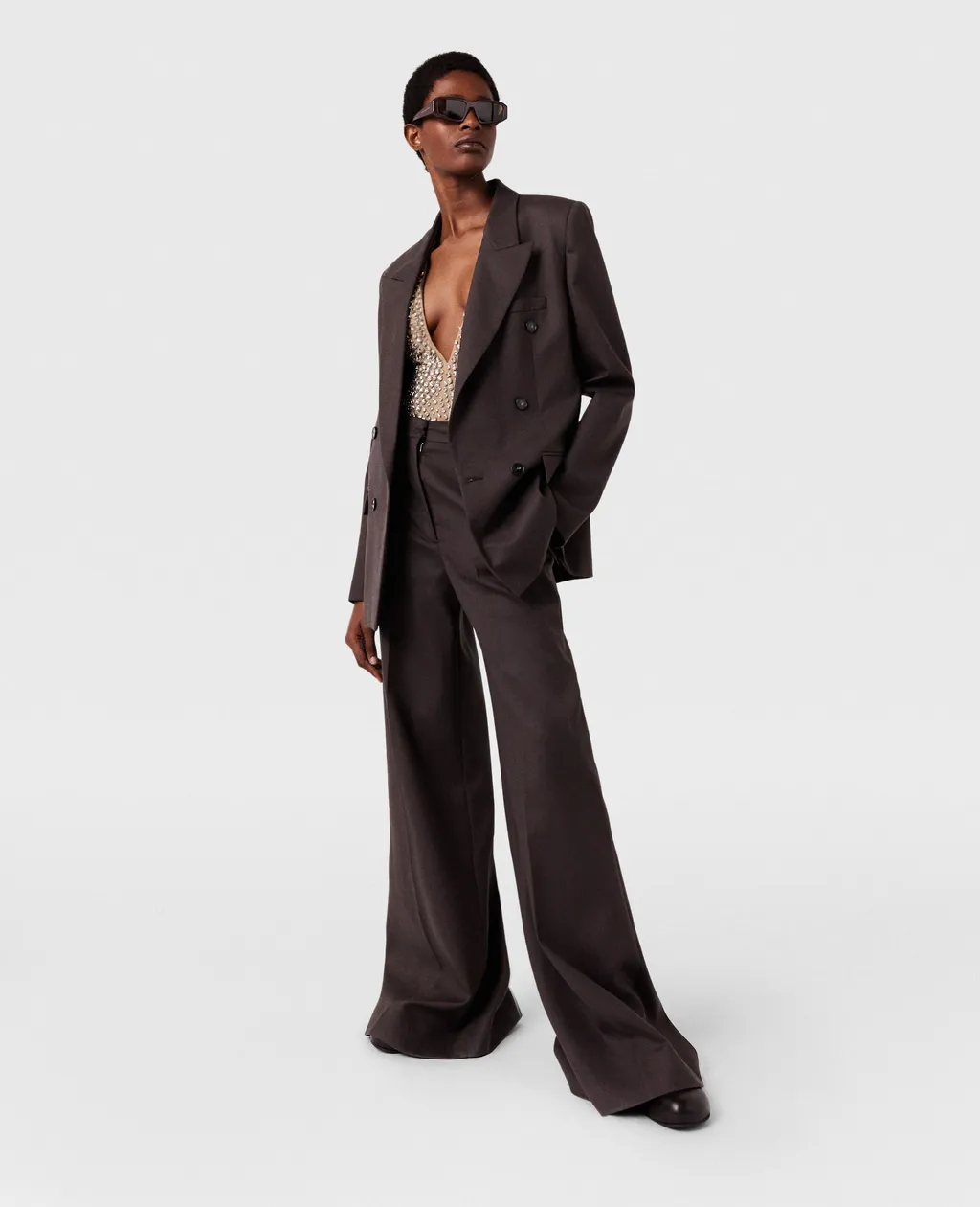 Stella Mccartney Mid-Rise Wide-Leg Trousers