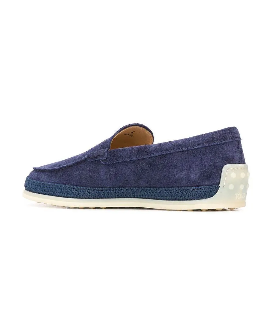 Tod's Round Toe Slip On Loafers