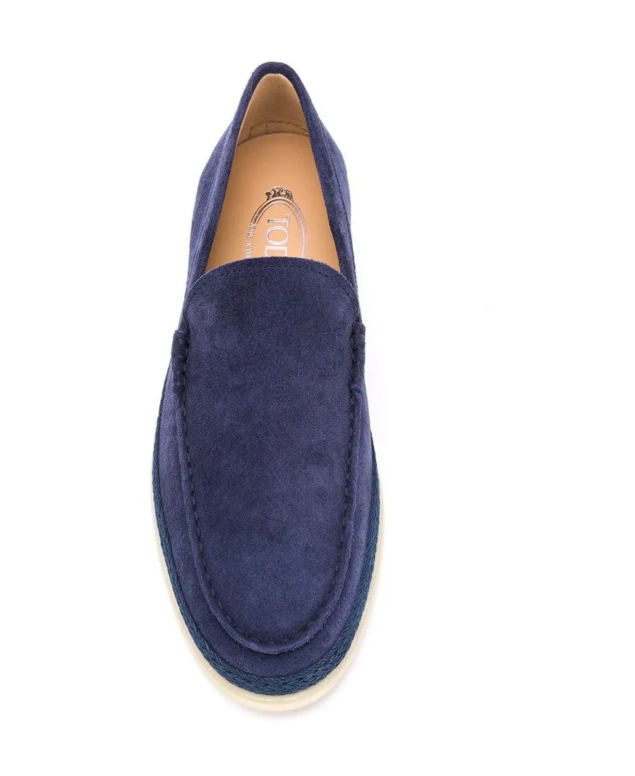 Tod's Round Toe Slip On Loafers