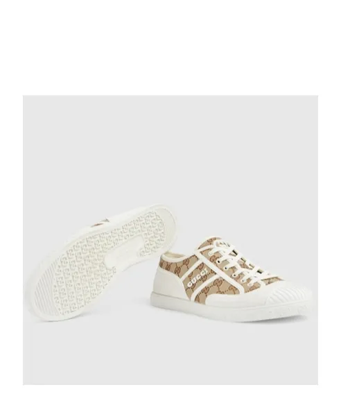 Gucci Monogrammed Low-Top Sneakers