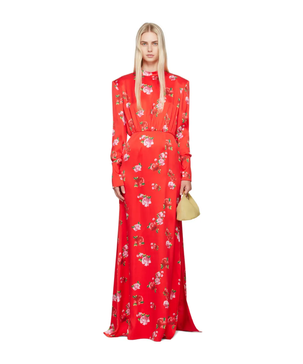 High-Necked Long Dress