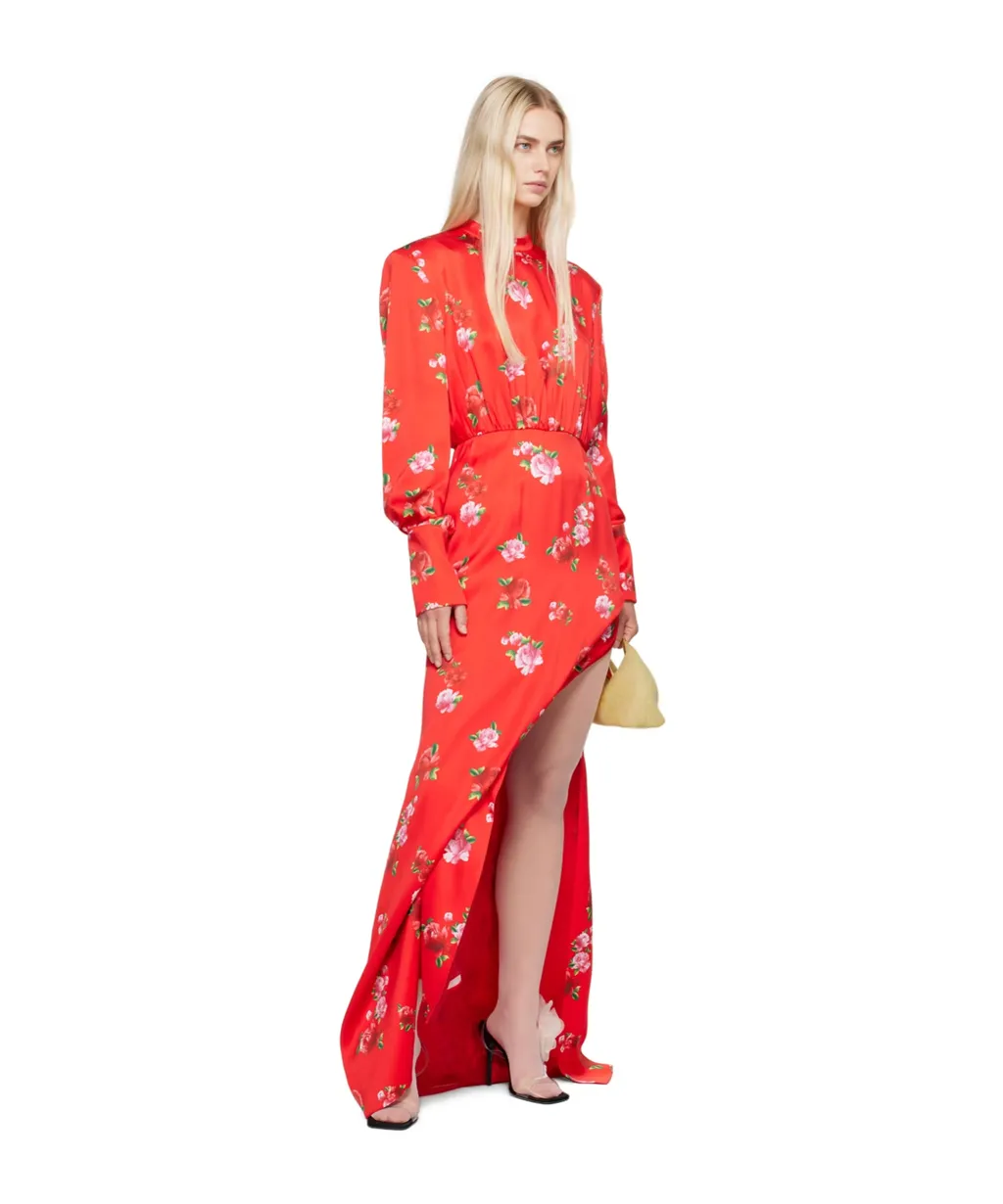 High-Necked Long Dress