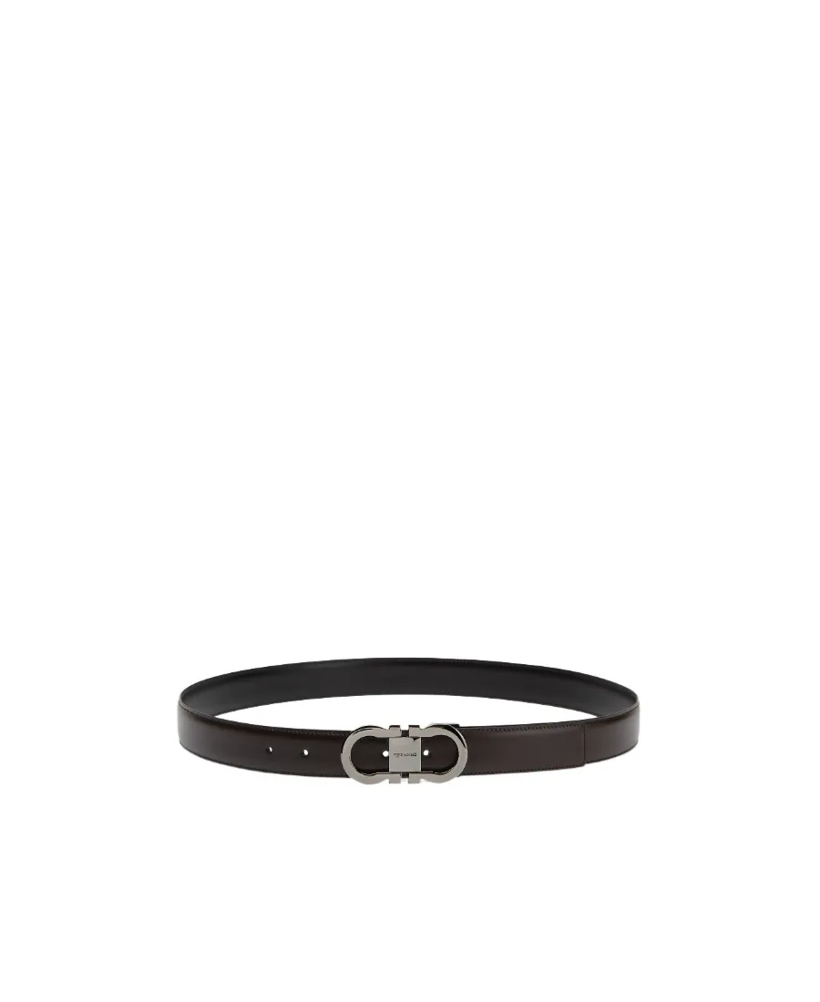 Salvatore Ferragamo Gancini Buckled Reversible Belt