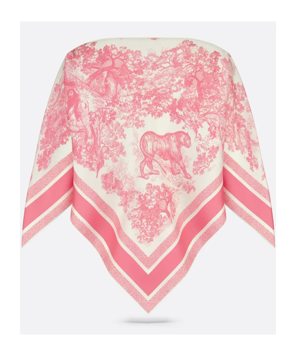 Dioriviera Toile De Jouy Sauvage Dior Silk Top