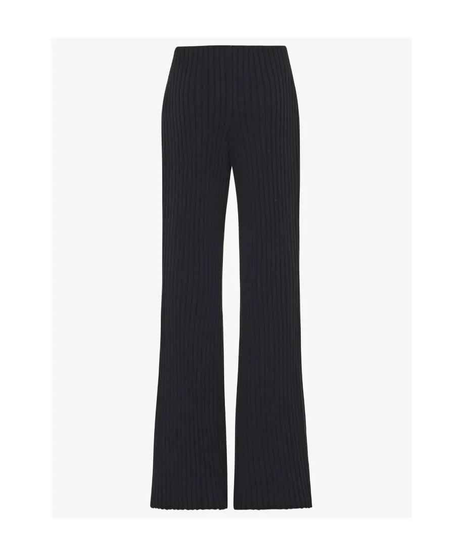 Ribbed Cashmere Trousers