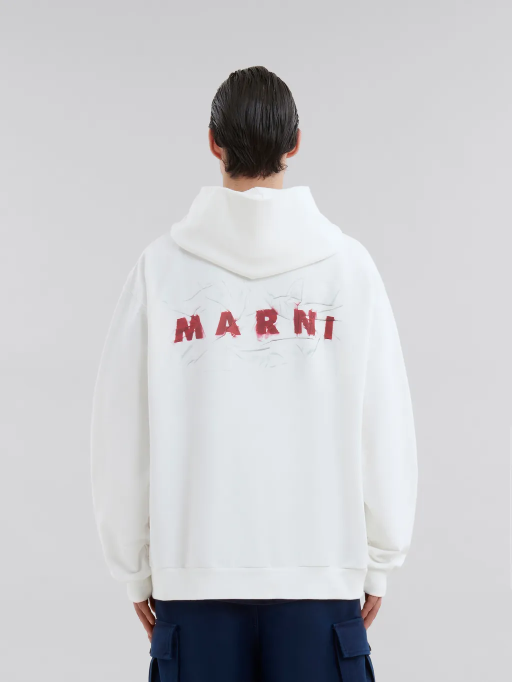 Marni Logo-Printed Long-Sleeved Hoodie