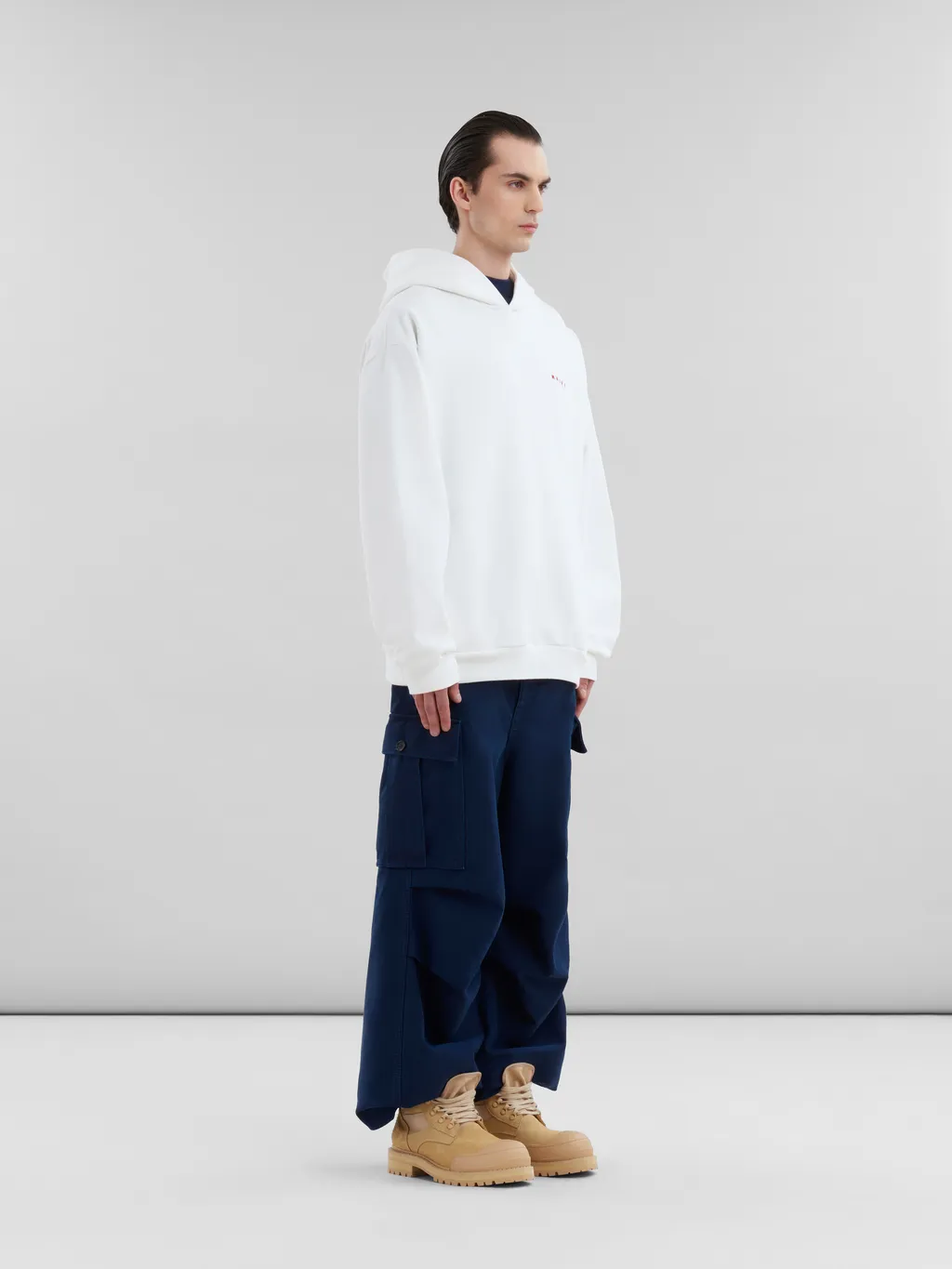 Marni Logo-Printed Long-Sleeved Hoodie