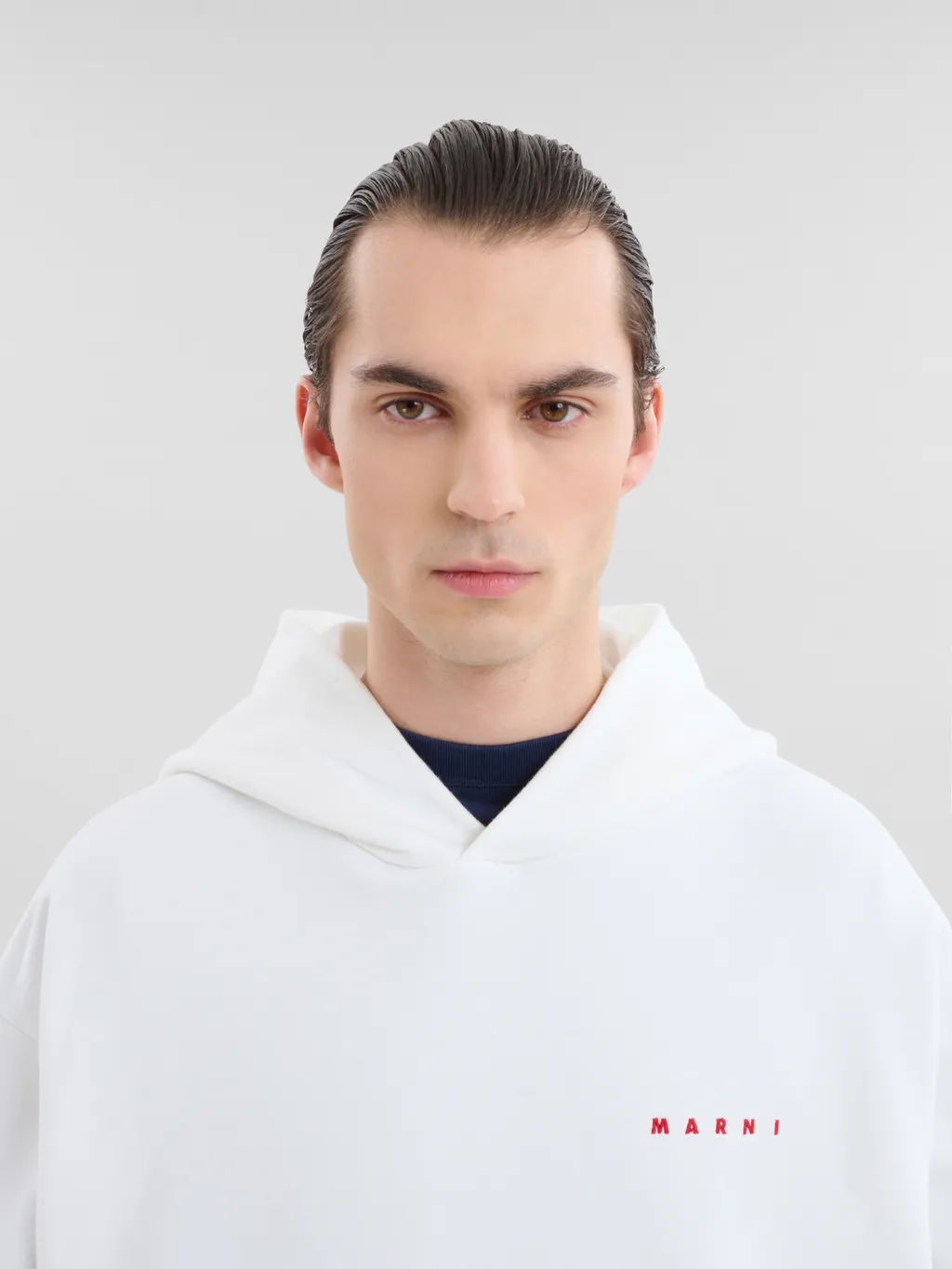 Marni Logo-Printed Long-Sleeved Hoodie