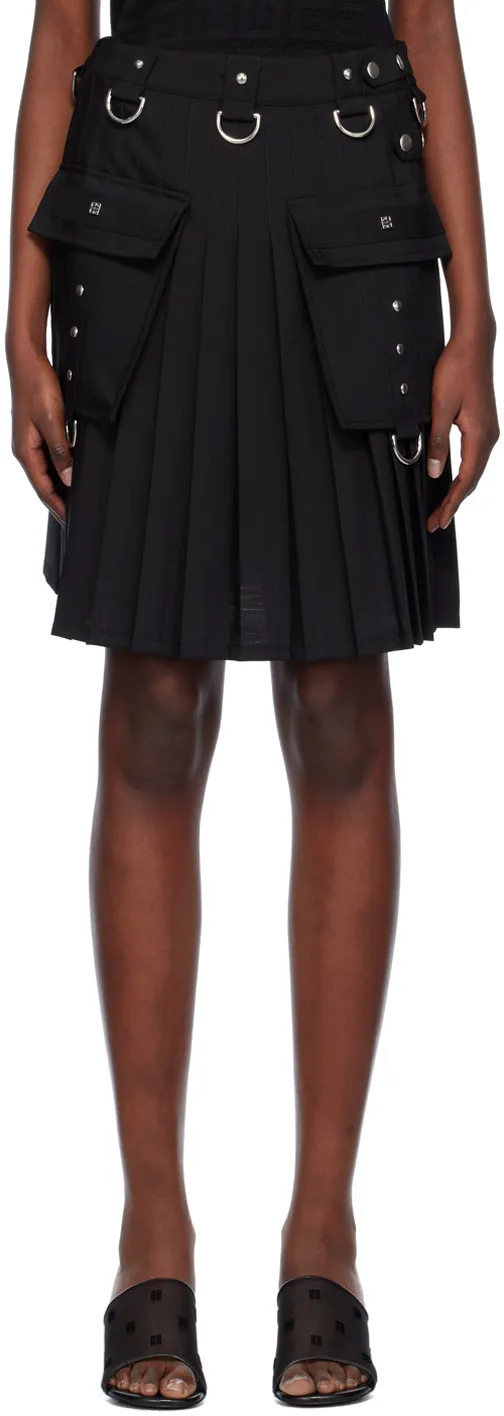 Givenchy High-Waisted Pleated Kilt Skirt