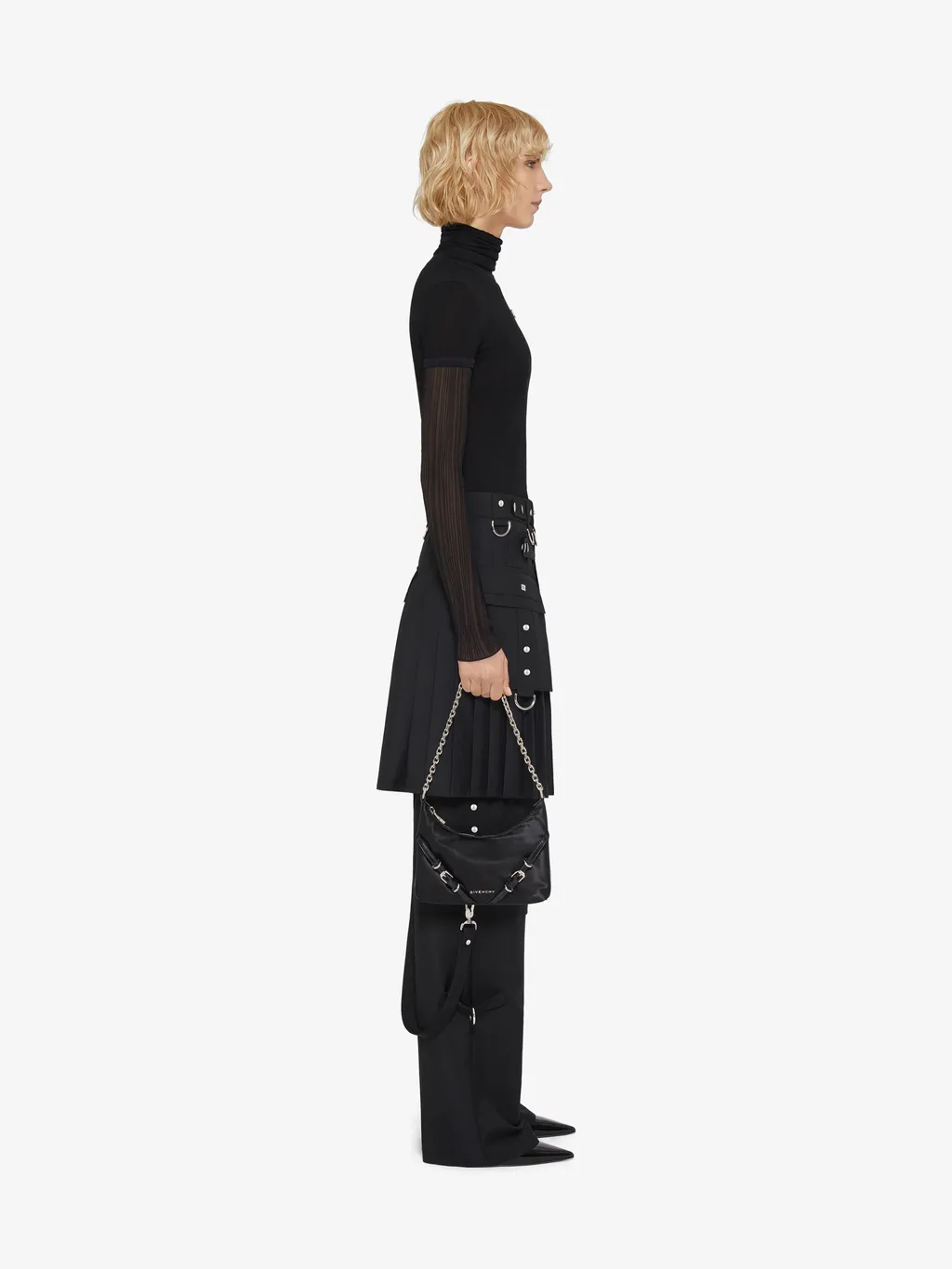 Givenchy High-Waisted Pleated Kilt Skirt