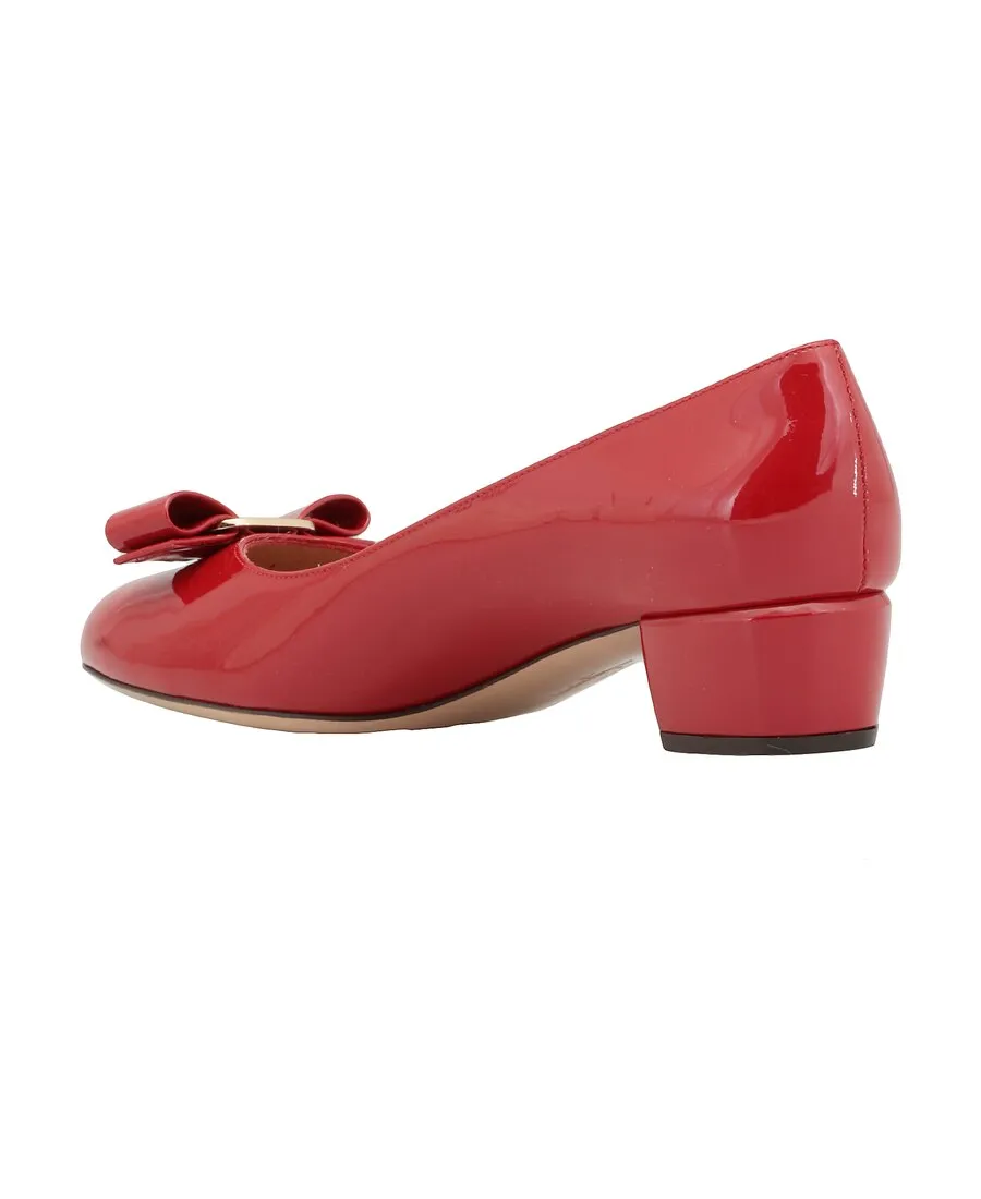 Vara Bow-Detail Leather Pumps