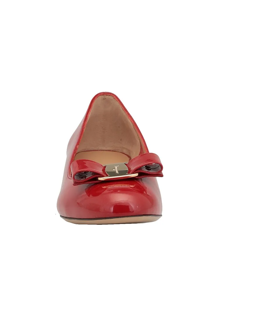 Vara Bow-Detail Leather Pumps