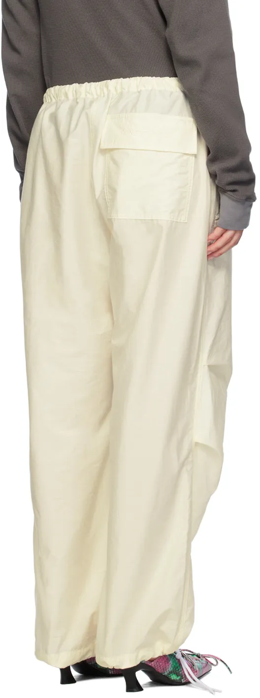 Drawstring Wide-Leg Trousers