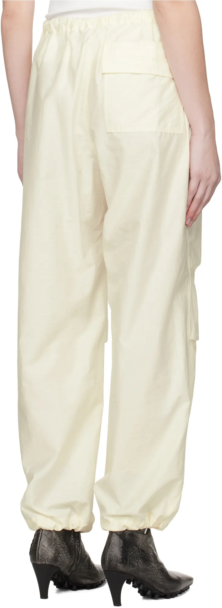 Drawstring Wide-Leg Trousers