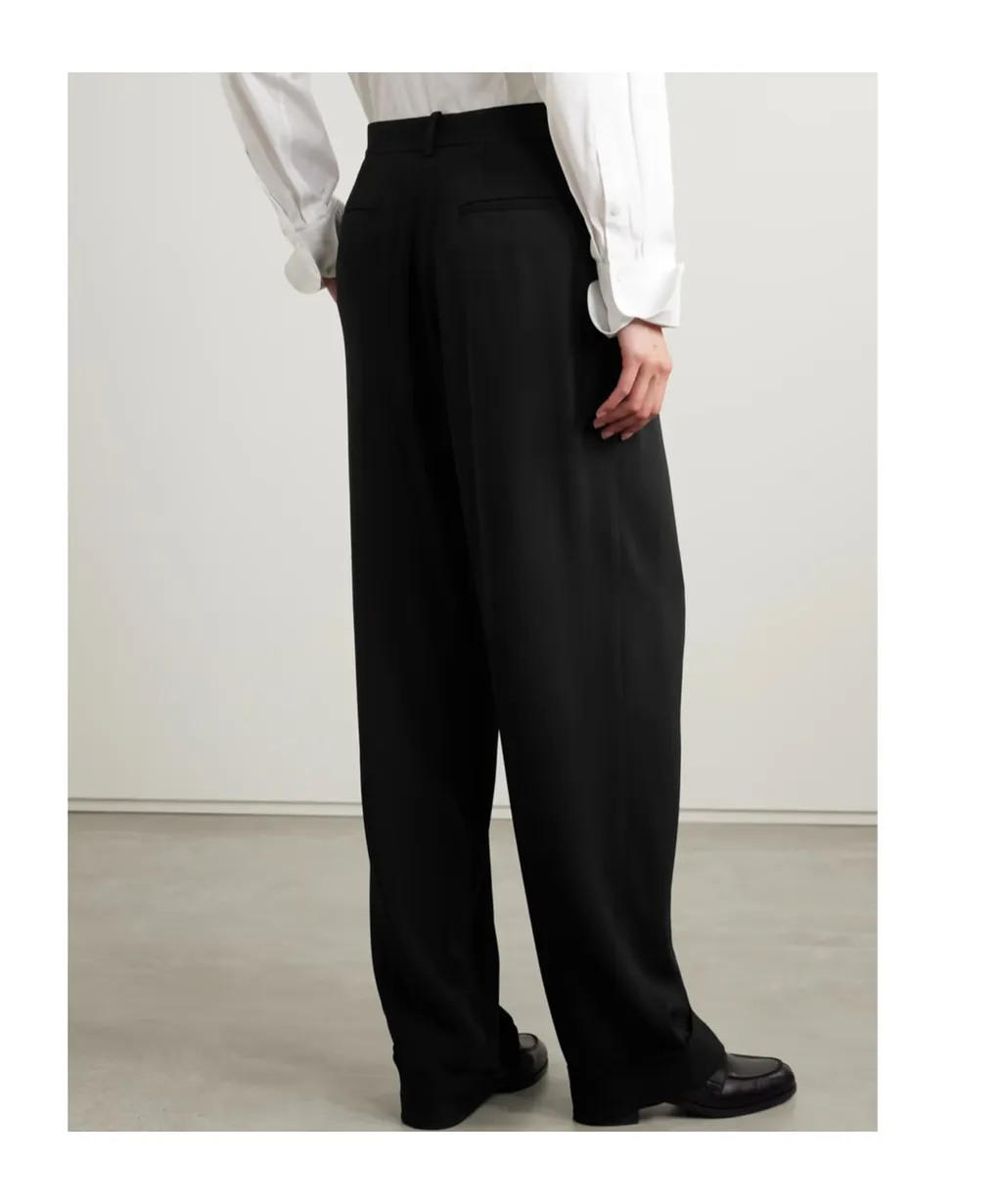 Tor Pleated Wide-Leg Casual Pants