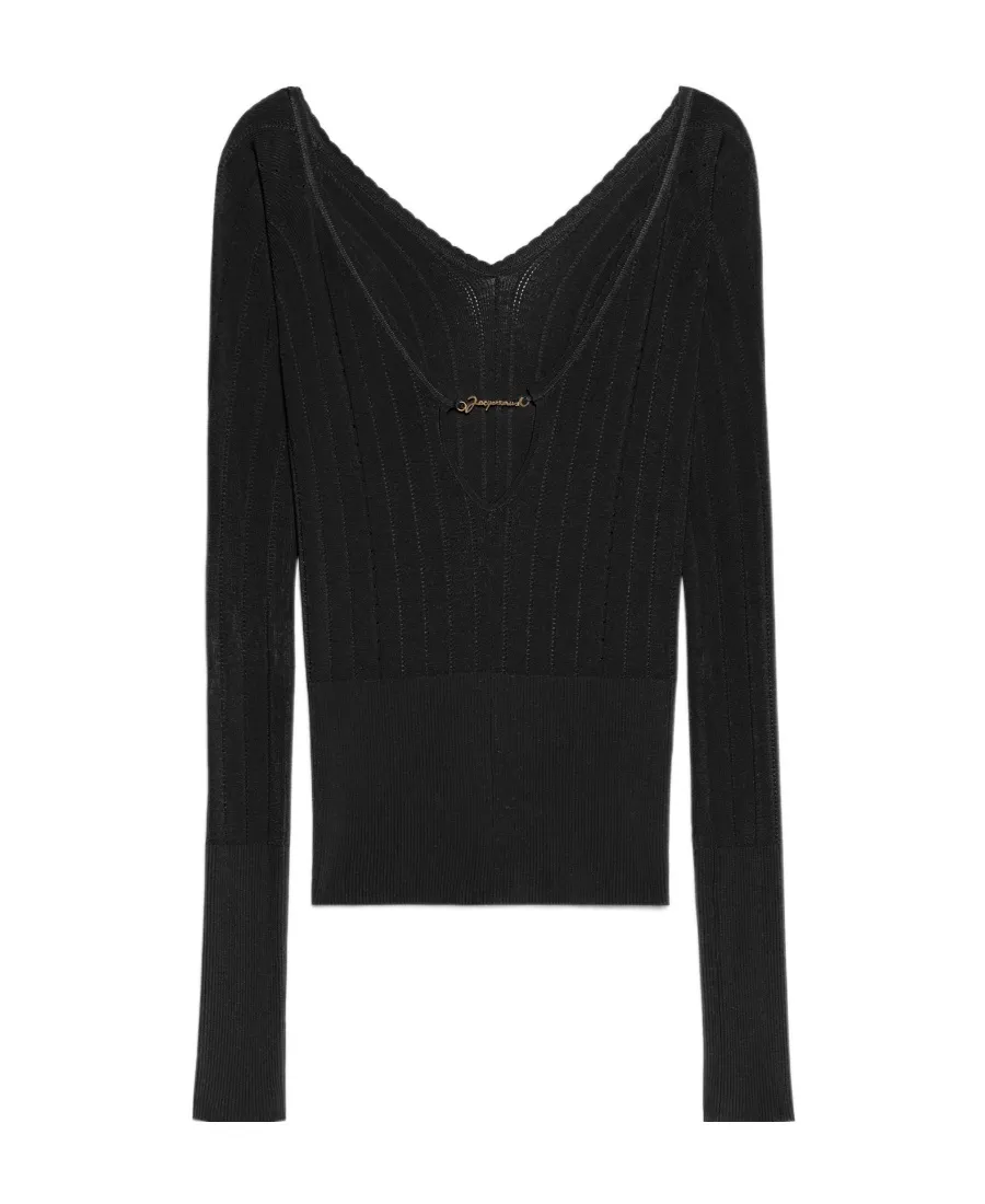 Jacquemus Pralu Ribbed Top