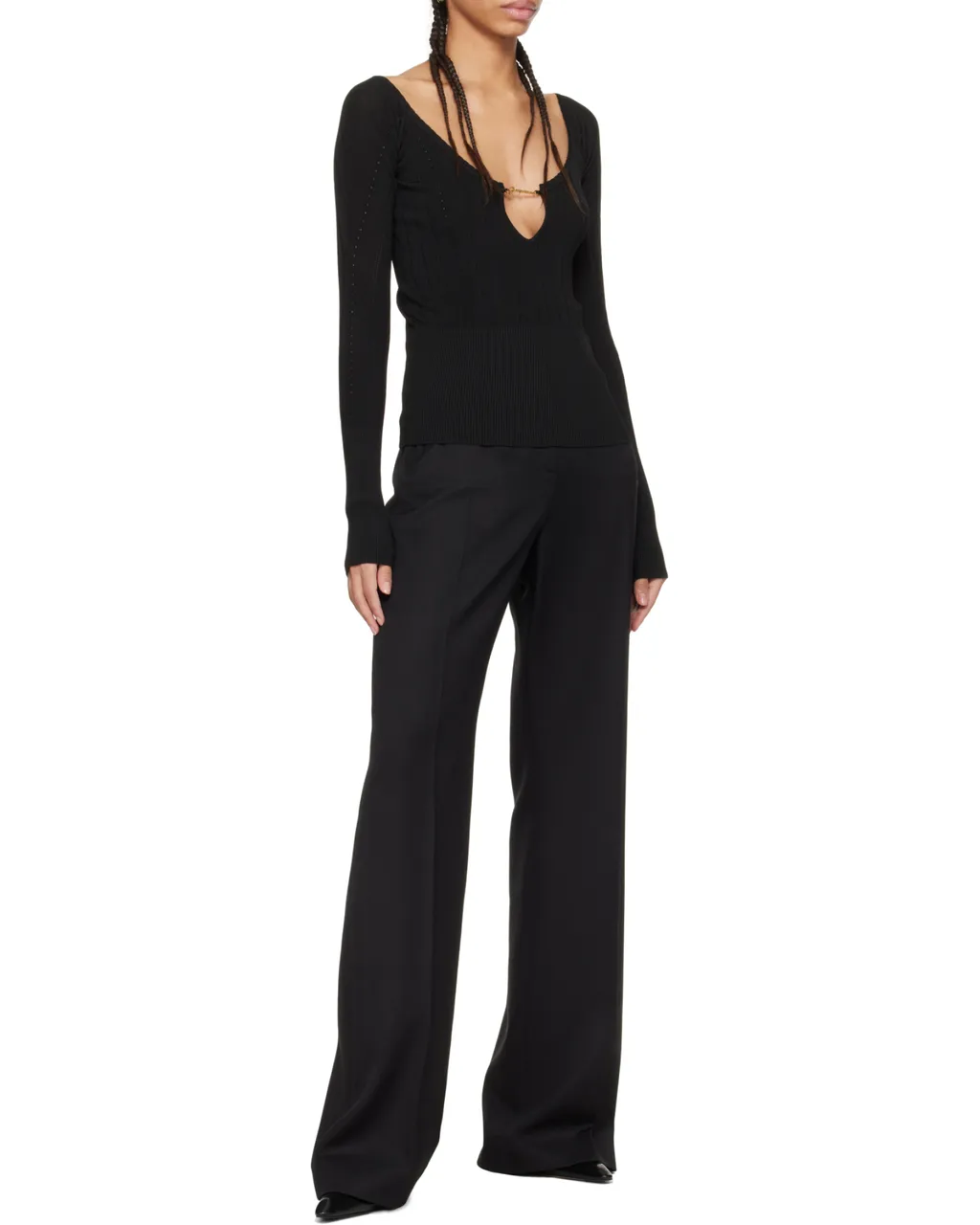 Jacquemus Pralu Ribbed Top