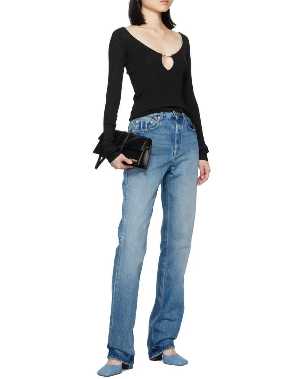 Jacquemus Pralu Ribbed Top