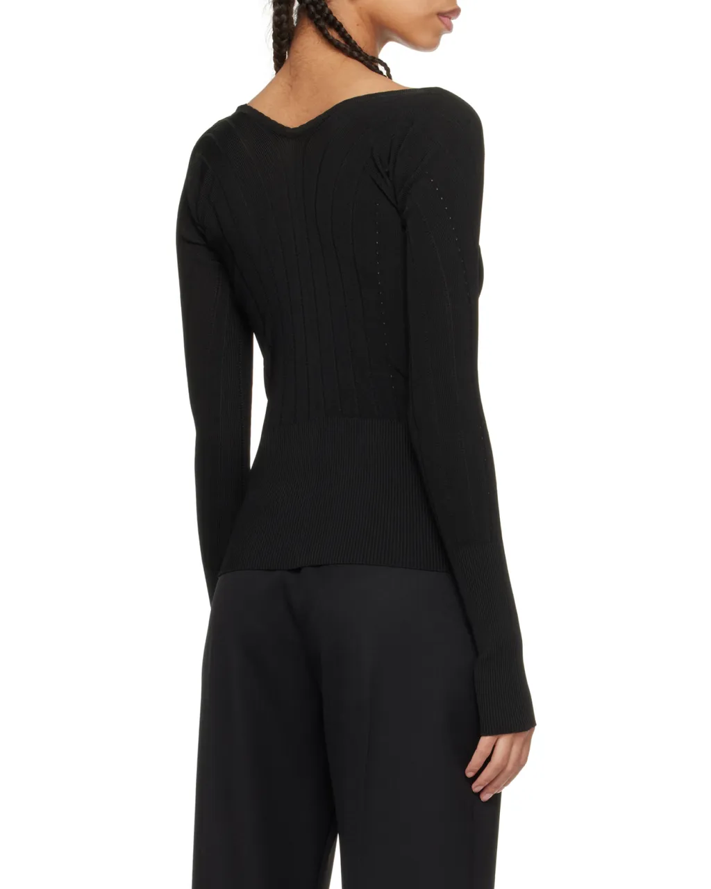 Jacquemus Pralu Ribbed Top