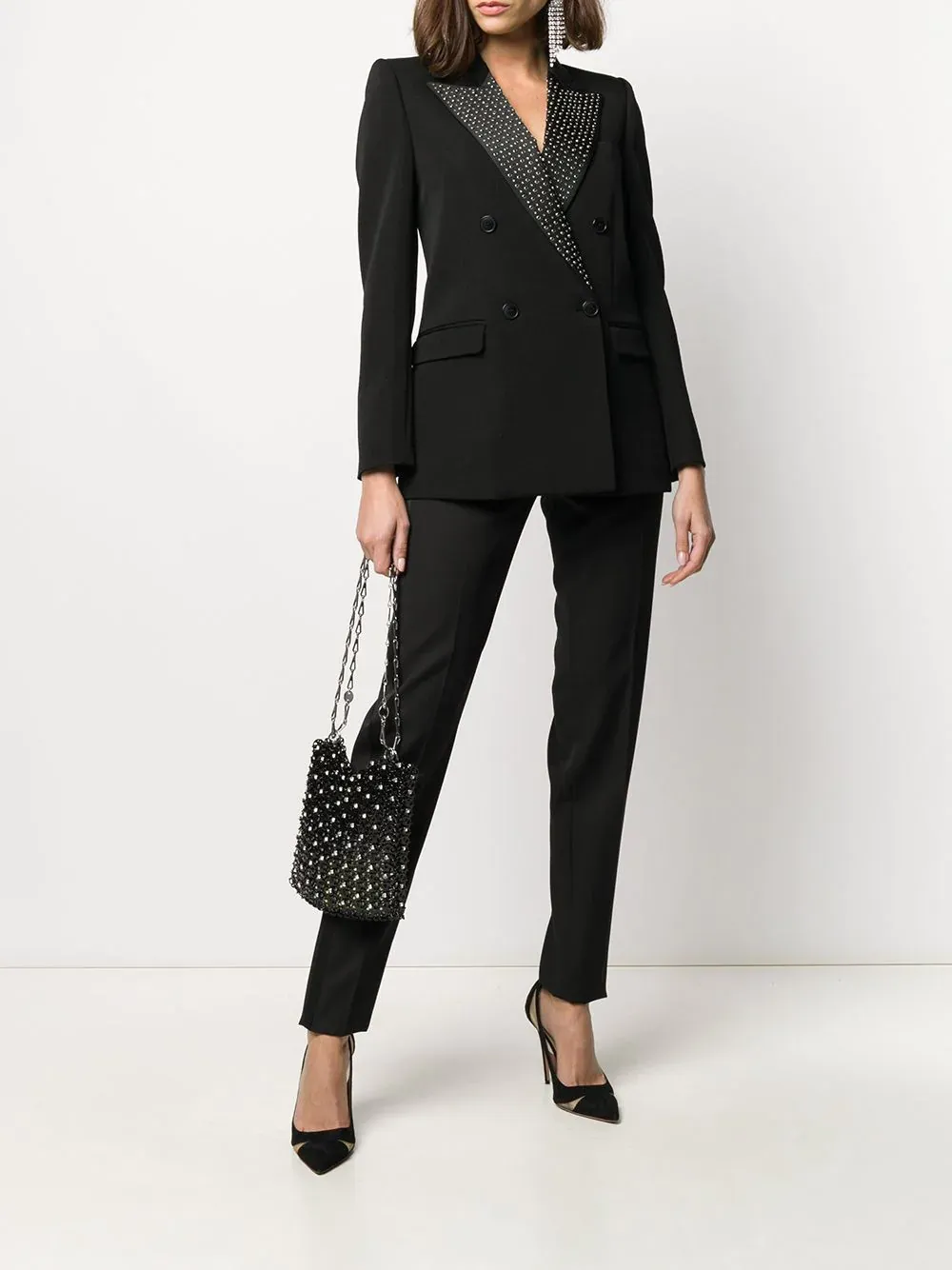 Saint Laurent Tuxedo Straight Leg Pants
