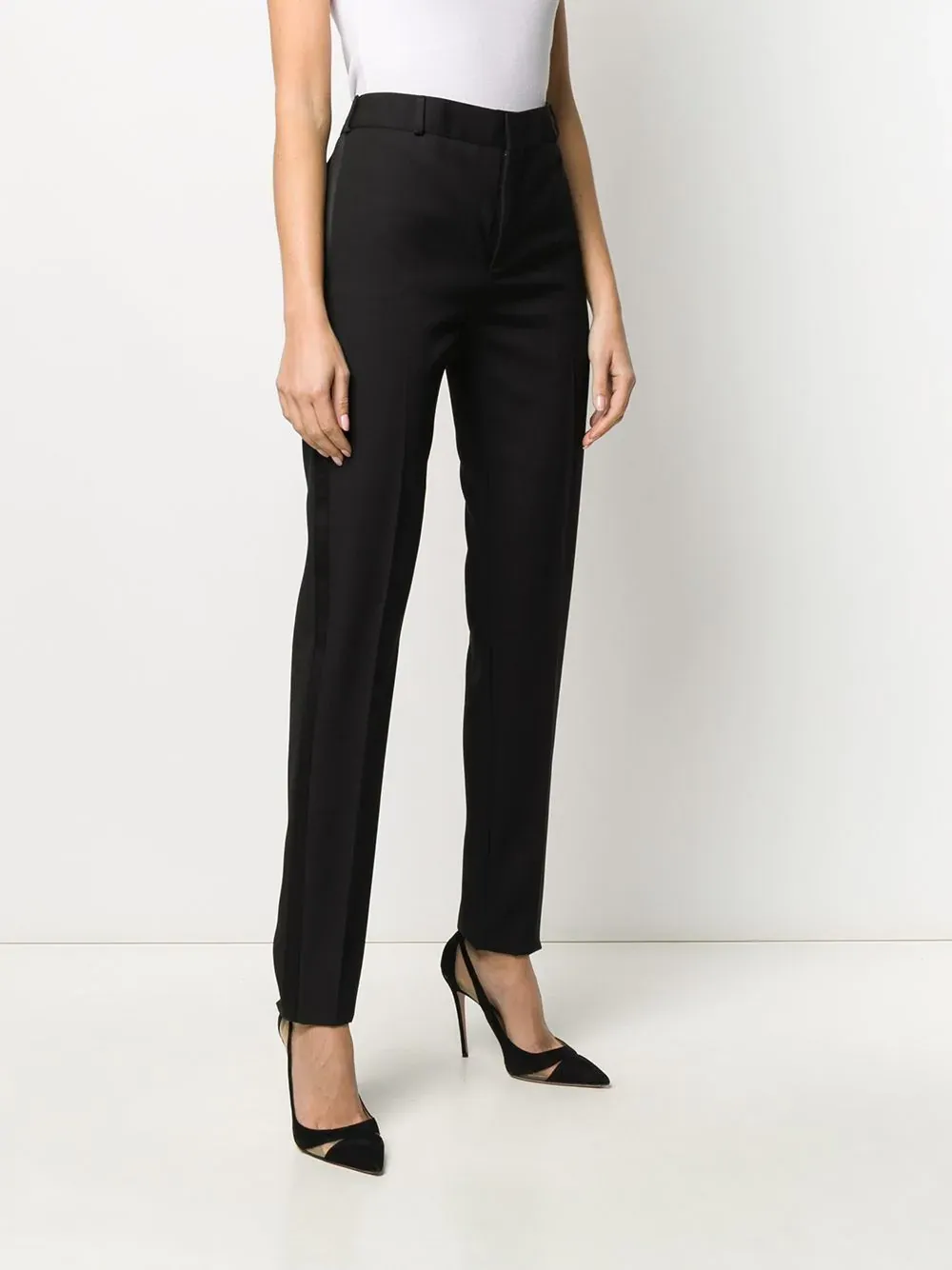 Saint Laurent Tuxedo Straight Leg Pants
