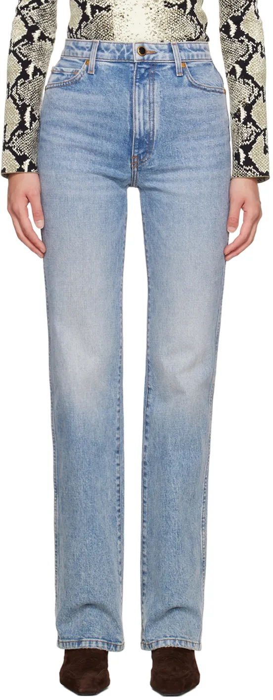 Khaite Danielle Straight Leg Jeans
