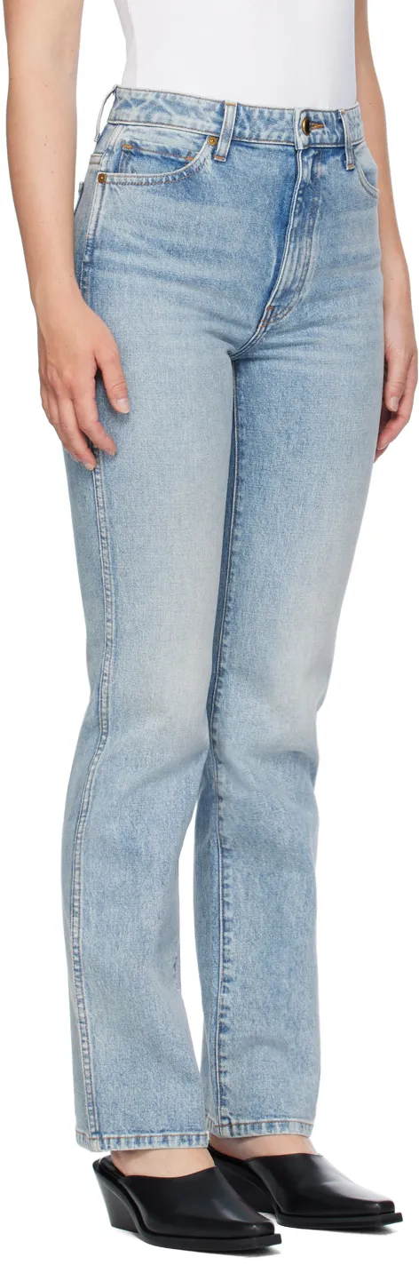 Khaite Danielle Straight Leg Jeans