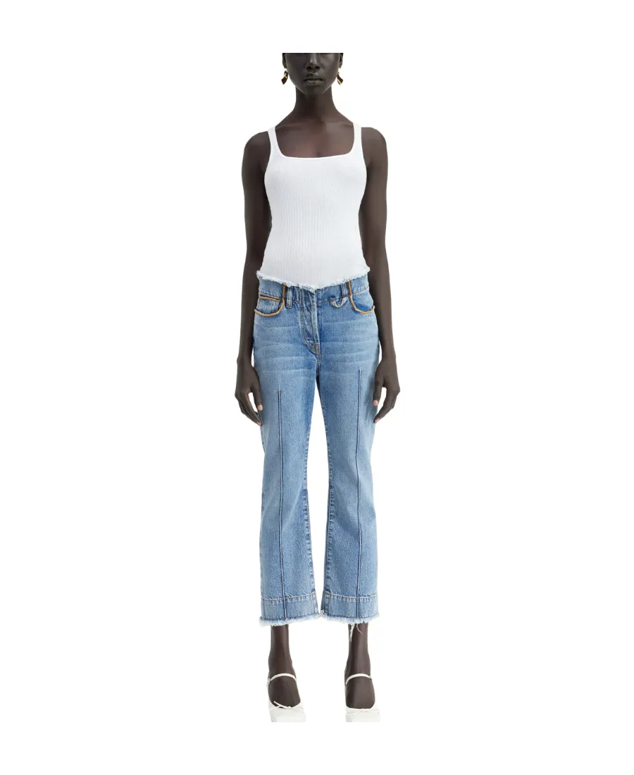 Straight Denim Trousers