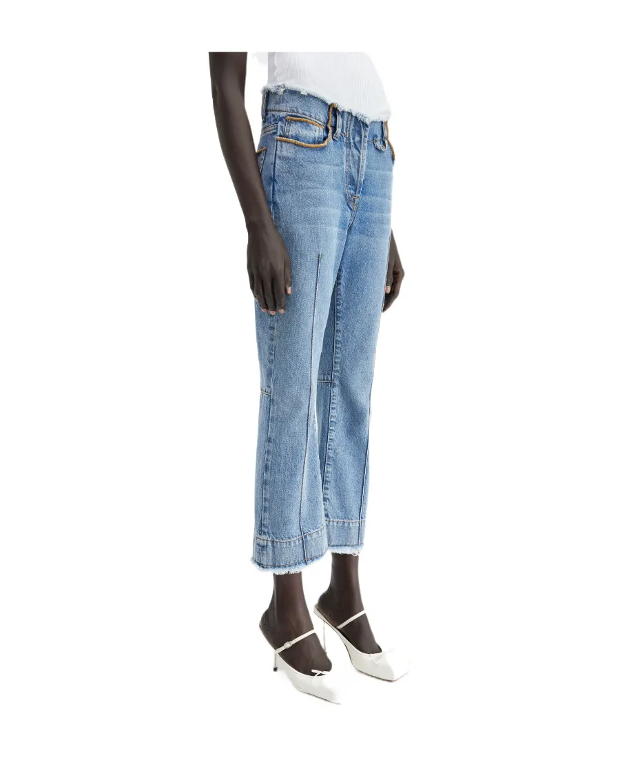 Straight Denim Trousers