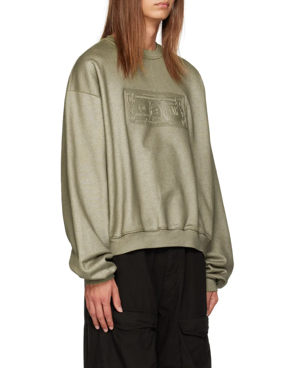Alexander Wang Dollar Bill Crewneck Sweatshirt
