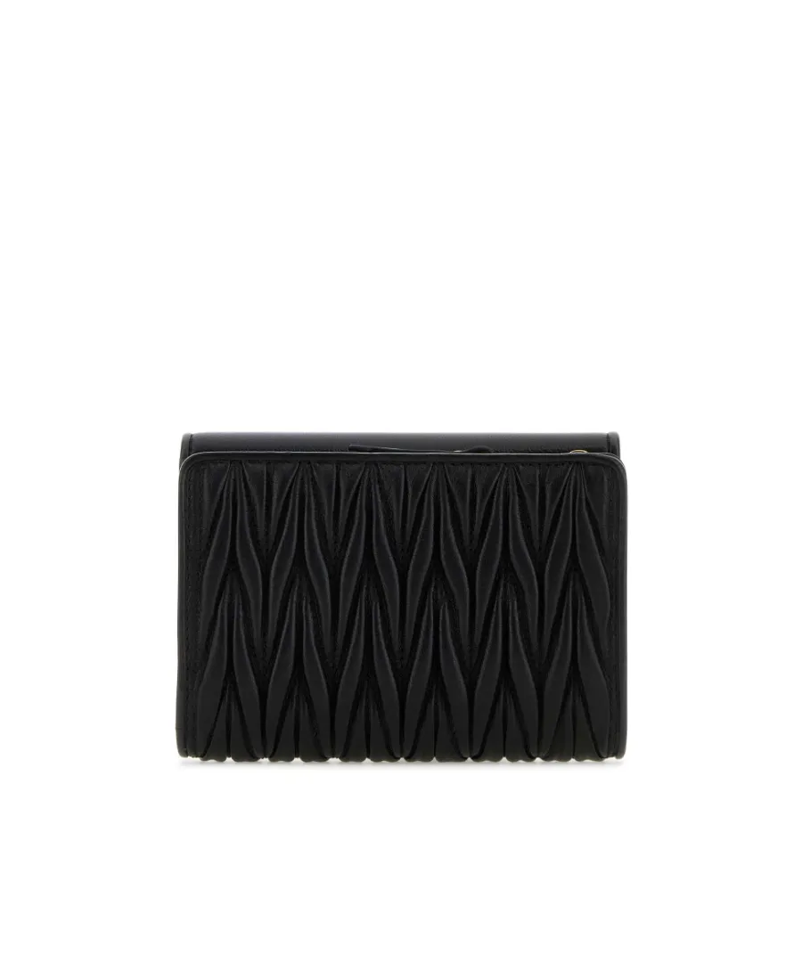 Logo-Lettering Matelassé Wallet