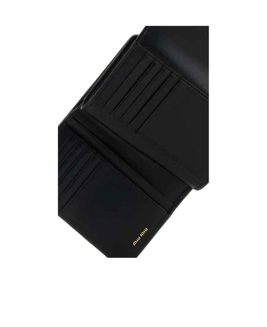 Logo-Lettering Matelassé Wallet