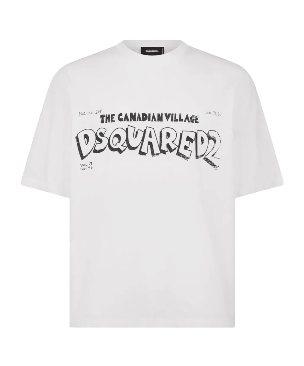 Dsquared2 Logo Printed Crewneck T-Shirt