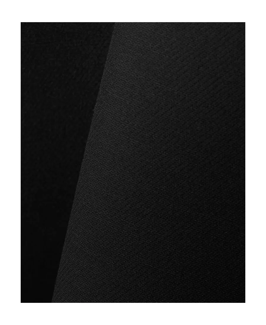 Logo Long-Sleeved Wool Silk Blend Dress