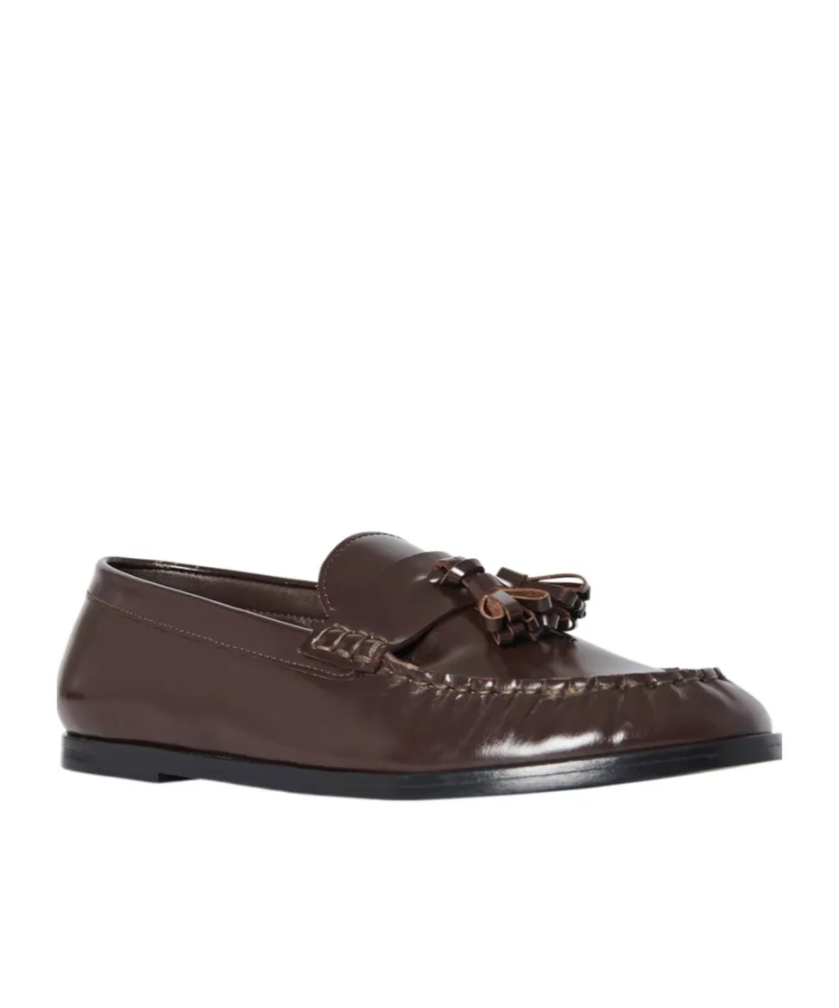 The Row Tassel Detailed Loafers
