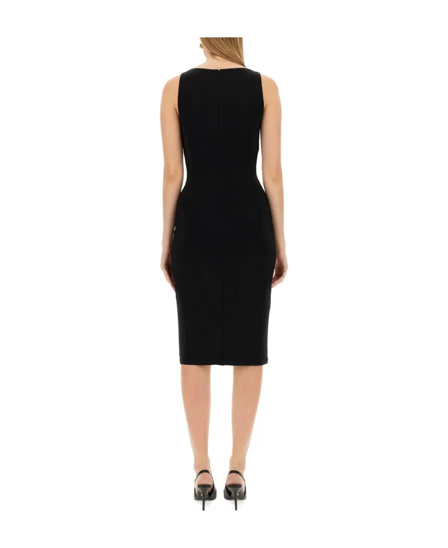 Versace Sleeveless Cowl-Neck Midi Dress