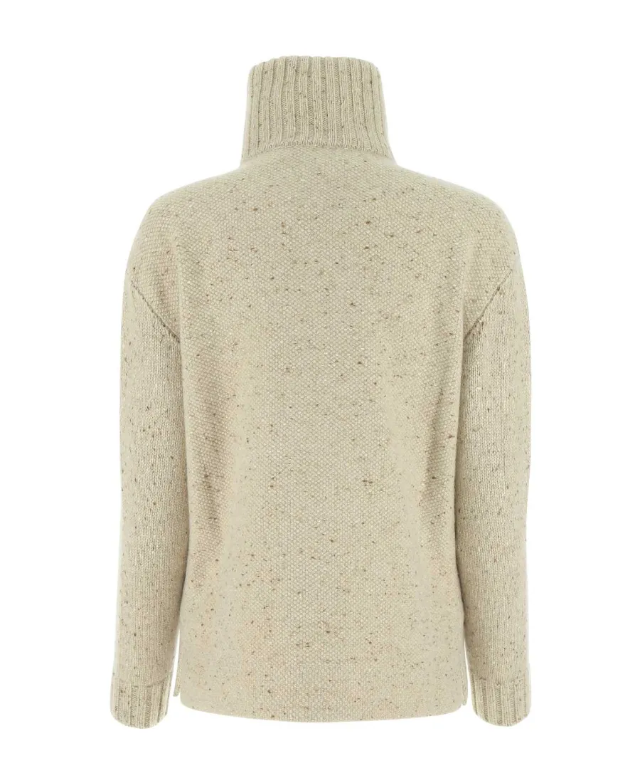 Semi-Zipper Cashmere Sweater
