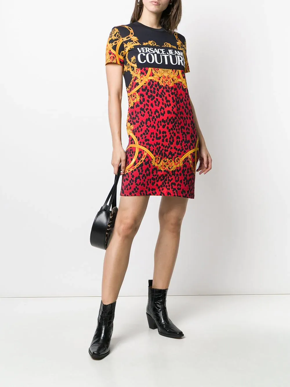 Leopard Print T-Shirt Dress