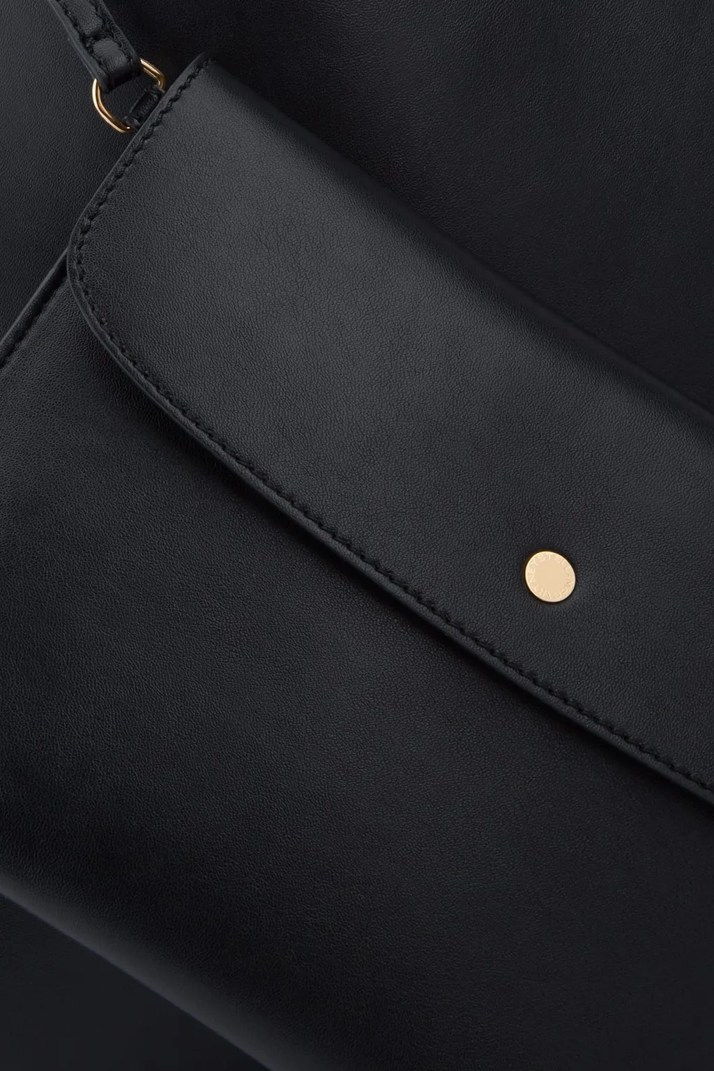Stella Mccartney Logo Perforated Open Top Tote Bag