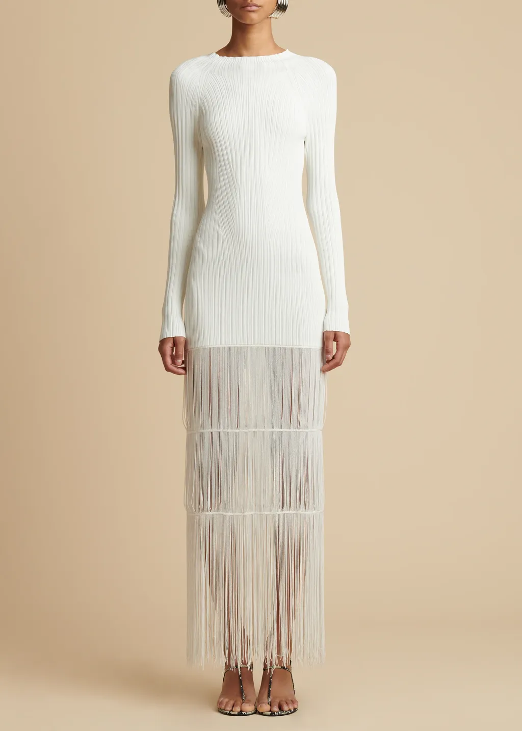 The Cedar Fringed Knitted Dress
