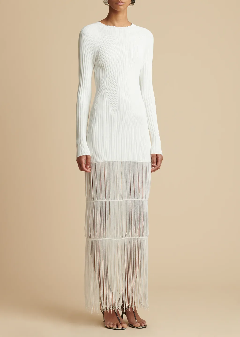 The Cedar Fringed Knitted Dress