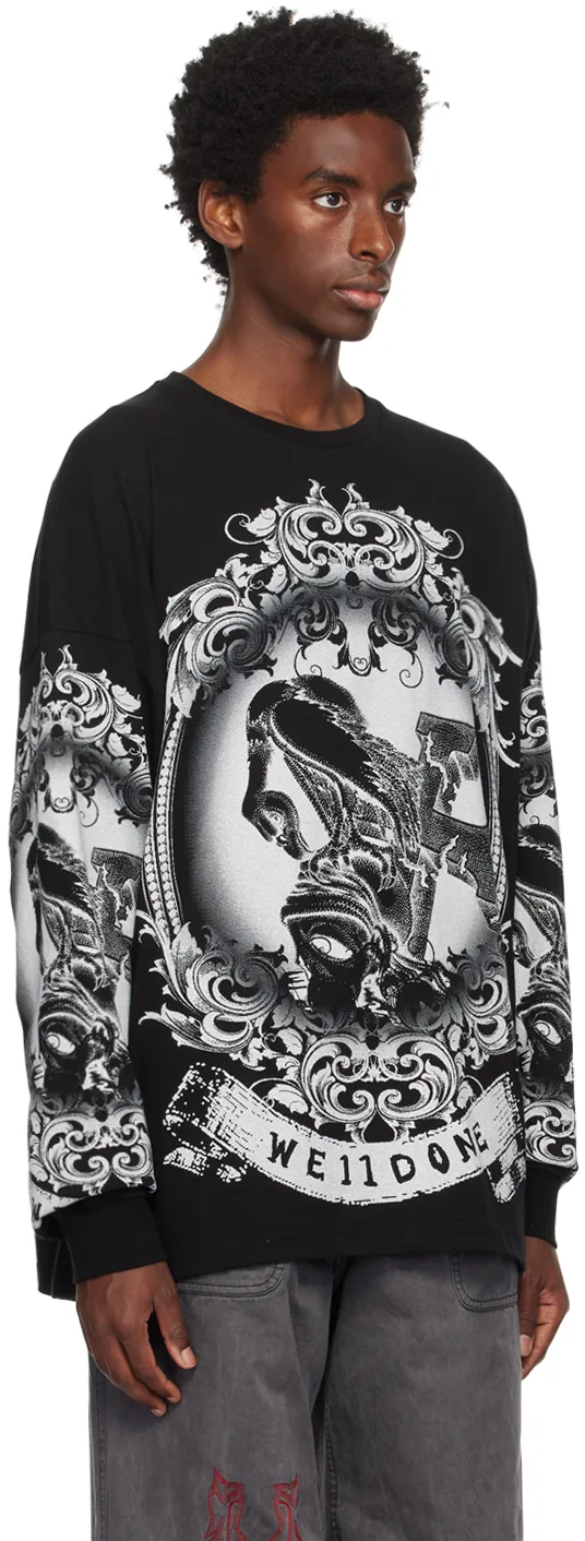 Printed Long-Sleeved T-Shirt