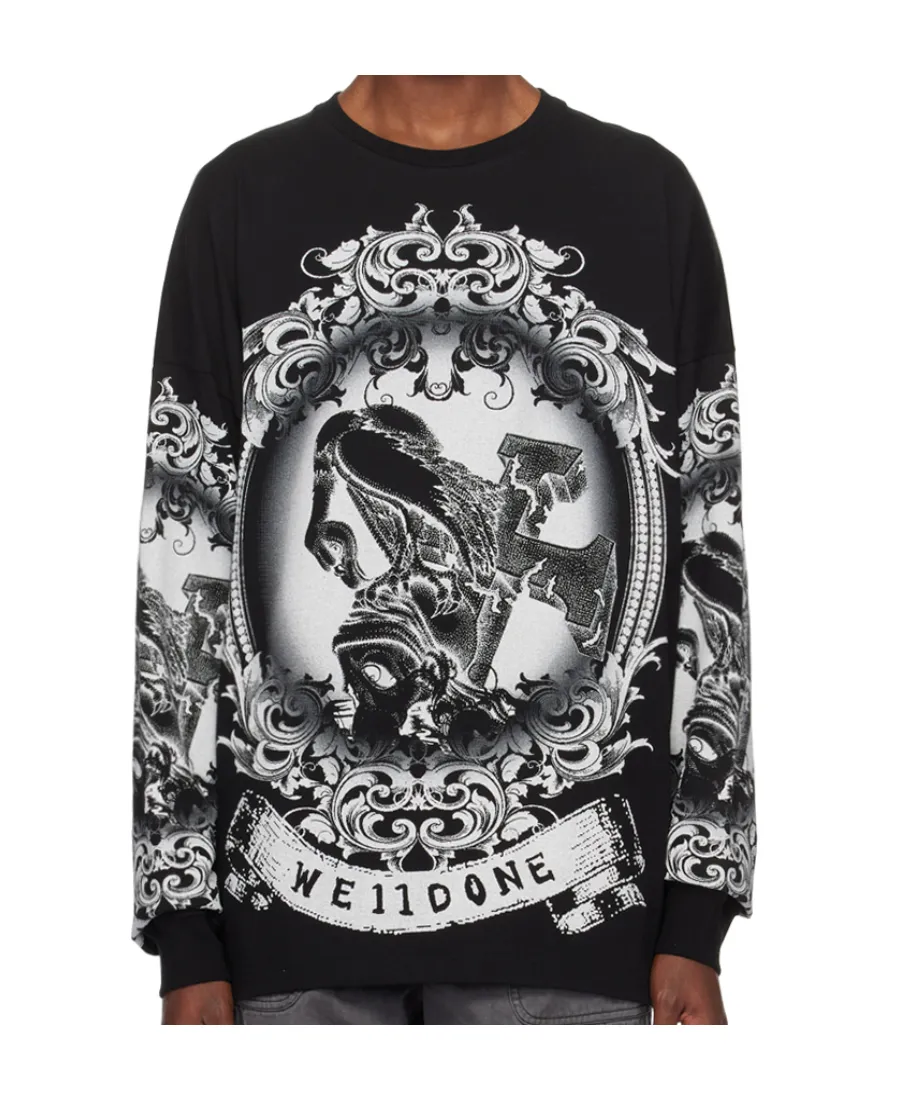 Printed Long-Sleeved T-Shirt